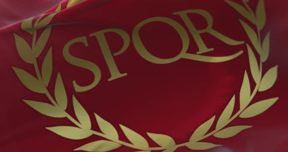 SPQR in a Red Flag Waving alt