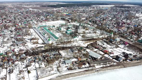 Russian cities, Museum-Reserve Aleksandrovskaya Sloboda from a bird's-eye view alt