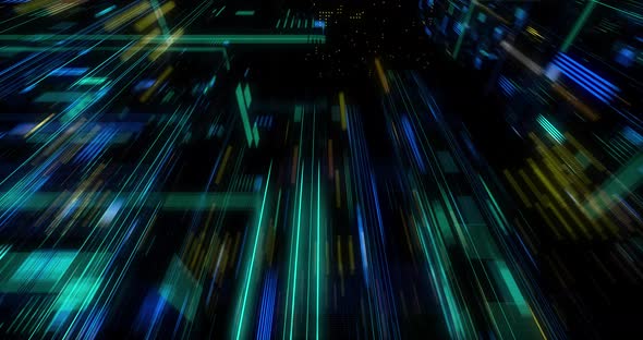 Seamless Loop Abtract Internet of Things motion background. alt