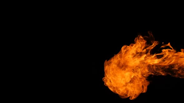 Fire Moving On Black Blackground alt