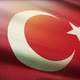 Turkey waving flag patterned fabric Turkish - VideoHive Item for Sale