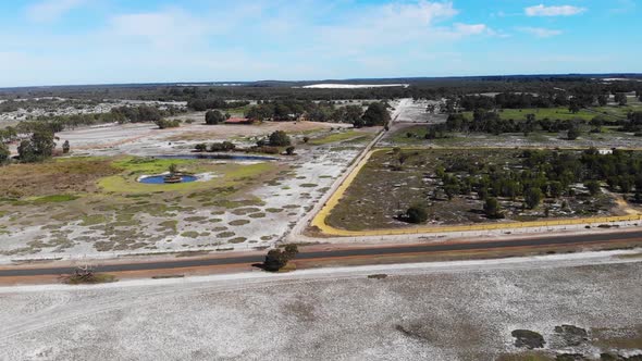 Aerial View of Grassland in Australia
