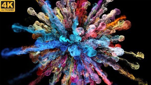 Colorful Powder Explosion