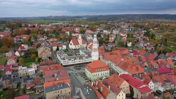 Gryfow Slaski, Poland - aerial view