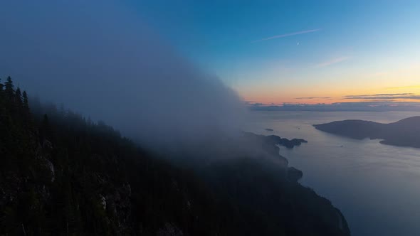 Timelapse. Beautiful View of Canadian Mountain Landscape alt