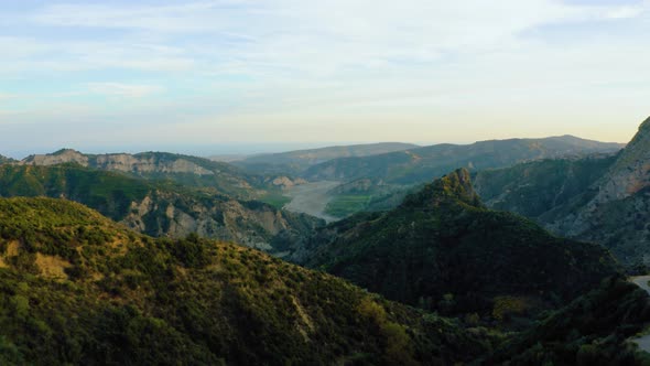 Mountain Aerial View In Autumn Italian alt