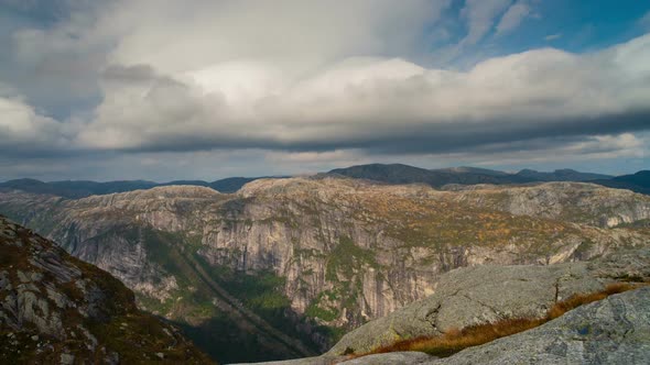 Mountain Trail to Kjeragbolten in Norway alt