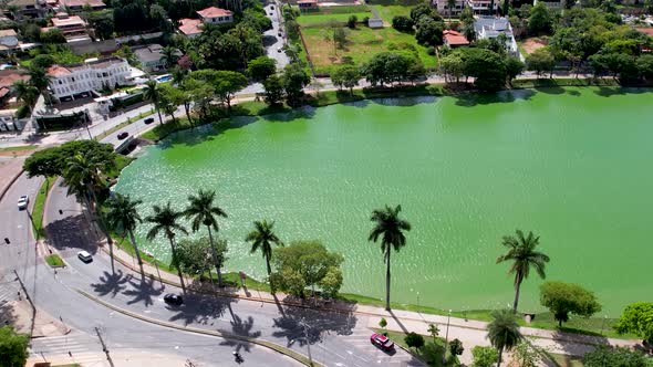 Pampulha lake at downtown Belo Horizonte Minas Gerais Brazil, Stock Footage