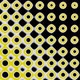 Yellow and Black Circles Pattern Satisfying Looping Background - VideoHive Item for Sale