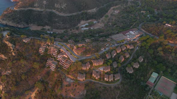 Gorgeous View of the Buildings on Top of a Cliff in Tossa De Mar Vacation alt