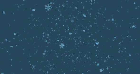 Falling snowflakes 4k loop 