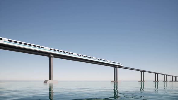 Hyperloop 3d Style Ocean Sea Future Transportation Subway Station Green Energy Train Metro alt