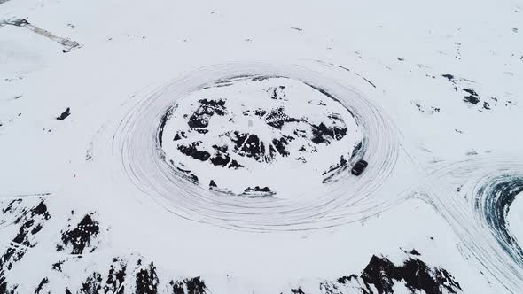 Aerial Shot of Winter Drift alt