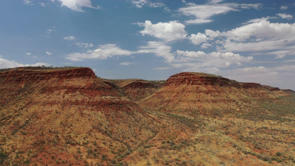George Gill Range, Watarrka National Park, Petermann, Northern Territory, Australia 4K Aerial Drone