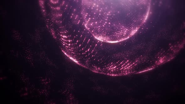 Abstract Purple Technology Motion Background