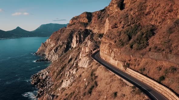 Aerial Chapmans Peak Drive 