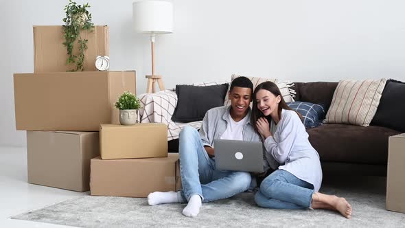 Happy Spouses Planning Interior Design of New Home alt