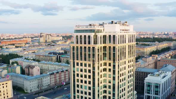Glass Office Building in Saint Petersburg Russia