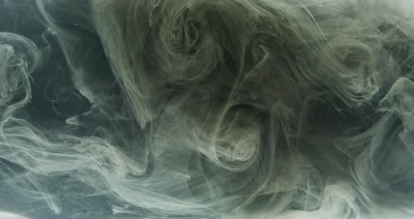 Glitter Smoke Texture Ink Water Swirl Gray Black alt