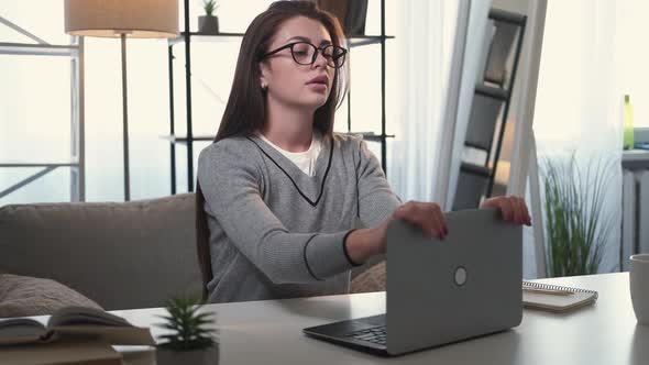 Hard Education Tense Woman Online Work Casual alt