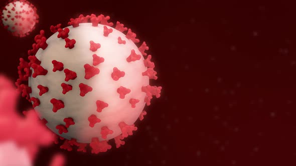 Coronavirus Background Red (Covid-19 ) Version 3
