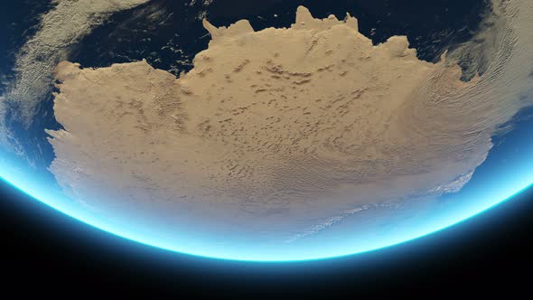 Earth Close Up Antarctica Terrain alt
