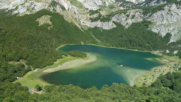 Trnovacko Lake in Piva Nature Park