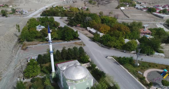 Aerial View of Mosque