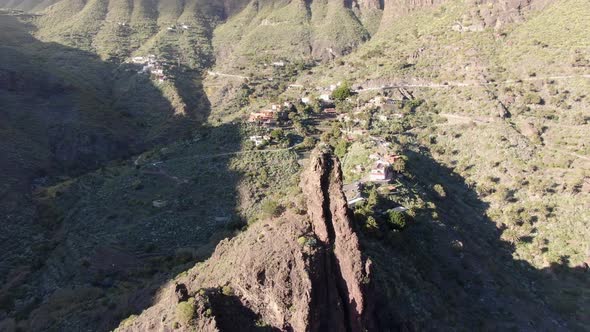 Famous tourist attraction in Tenerife - Masca village, Canary Islands, Spain alt