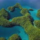Aerial Footage of a Limestone Islands in Rock Islands Palau - VideoHive Item for Sale