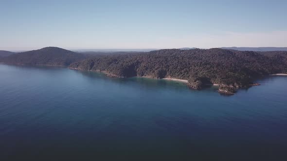 Aerial view of Steward Island alt