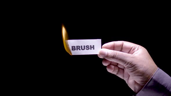 Paper Burning Brush