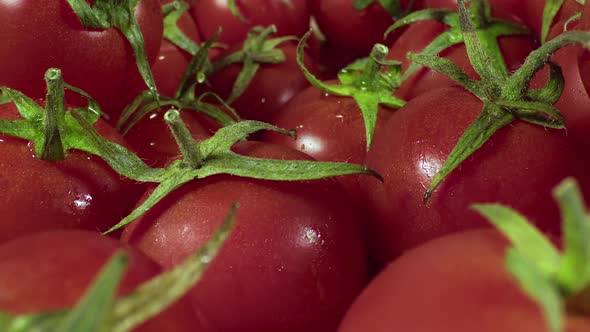 Close Up Pile Of Fresh Tomato On The Market Counter 3 alt