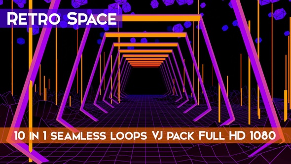 Retro Space VJ Loops Pack