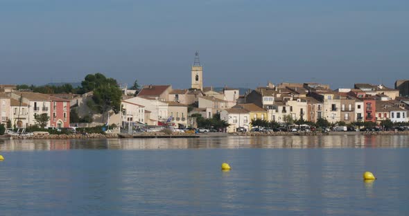 Bouzigues, Etang de Thau, Herault department, Occitanie, France alt