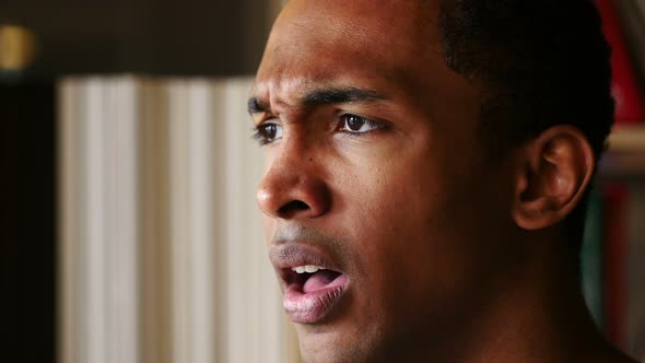 Shocked African Man Face alt