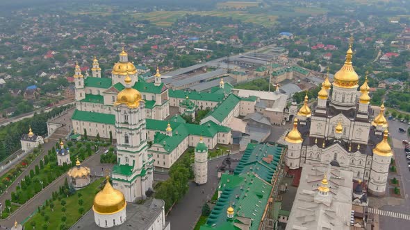 Aerial Pochaev Monastery alt