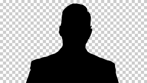 Silhouette Man, Alpha Channel alt