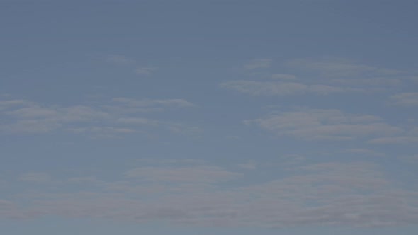 Delicate Blue Sky with Small Clouds