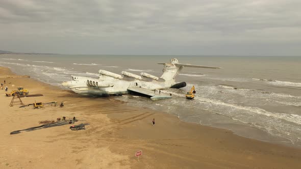Lunclass Ekranoplan a Formerly Topsecret Soviet Naval Vessel alt