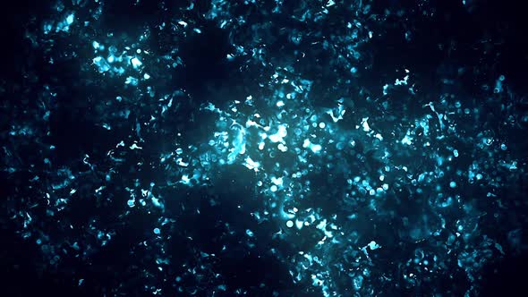 Blue Particles in the Darkness