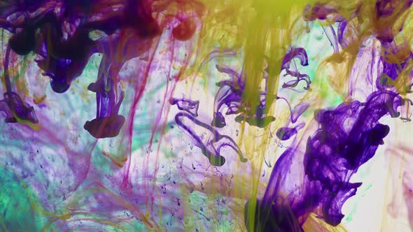 Colorful Color Ink Drops In Water 6 alt