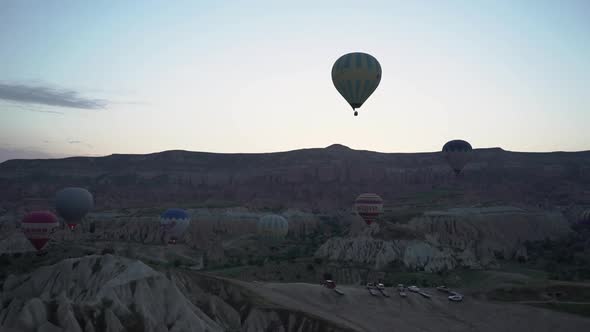 Hot Air Balloon Over the Canyons
