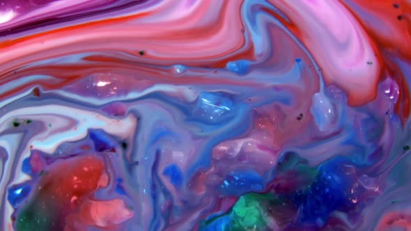 Abstract Colors And Paint Swirling Background Spread alt