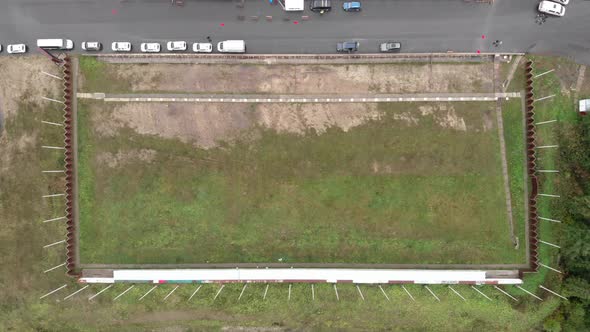 Shooting target for biathlon. Biathlon shooting range on sport training base. alt