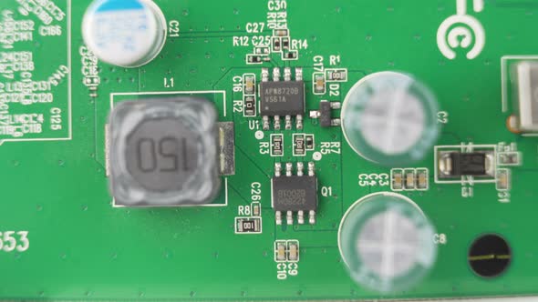Electrical Circuit Board Components, Macro Shot alt