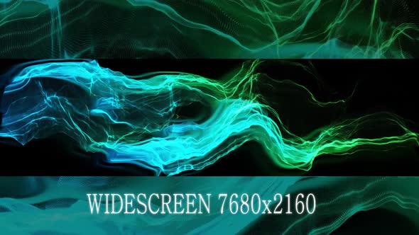 Neon Blue Green Wave alt