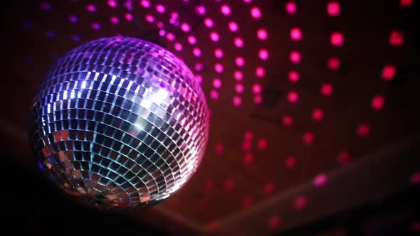 Spinning disco ball