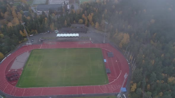 Aerial View of Soccer Field