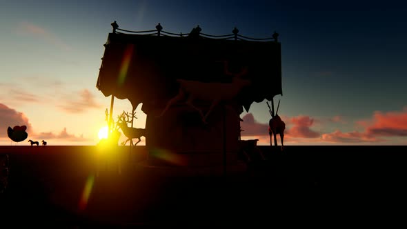 Carousel at Sunset